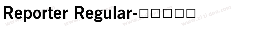 Reporter Regular字体转换